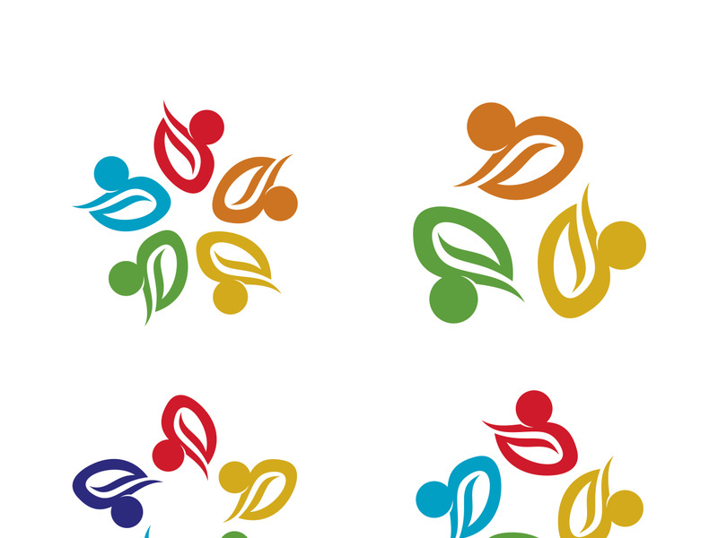 People icon work group vector illustration design