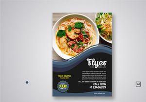Restaurant Flyer Template Bundle V03