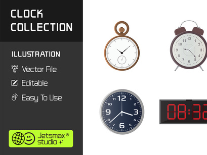 Clock Collection Vector Bundle