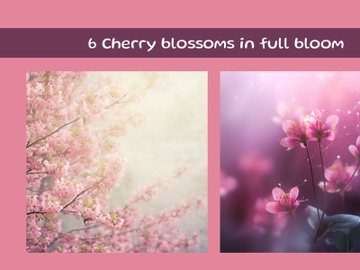Cherry blossoms in full bloom on a tree preview picture