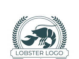 Vintage lobster logo preview picture