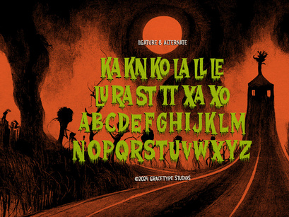 Examinus | Horror Typeface