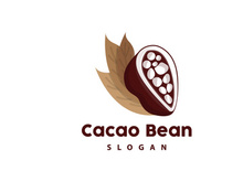 Cacao Logo, Cocoa Fruit Plant Logo