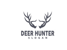 Deer Logo Deer Hunter Vector Forest Animal Design