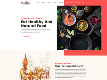 Restaurant PSD Template preview picture