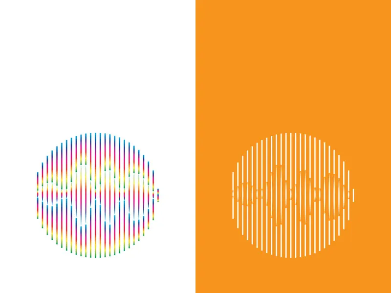 Sound waves vector illustration design template