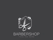 Barber Shop Vintage Element Style logo design