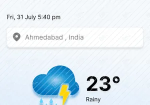 Weather Mobile App Design