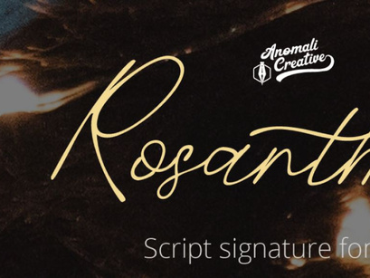 Rosanthie Signature Script Font