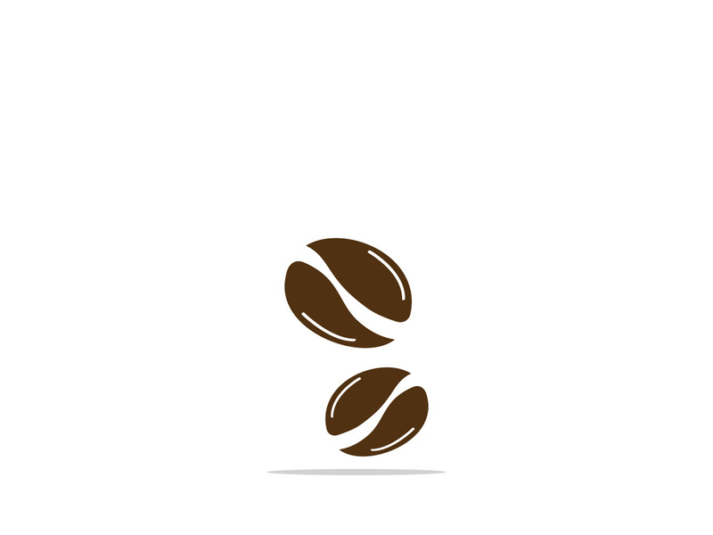 Premium coffee bean logo design.