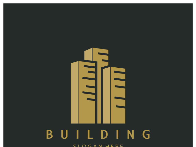 Building logo vector illustration design,Real Estate logo template, Logo symbol icon