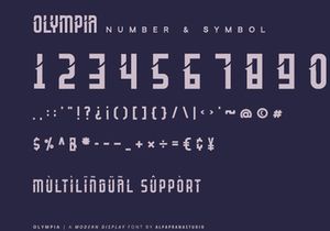 Olympia - Modern Display Font