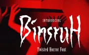 Binsruh – Twisted Horror Font