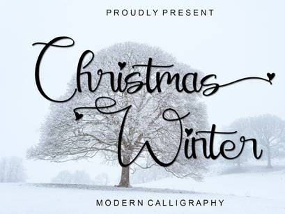 Christmas Winter - Modern Calligraphy