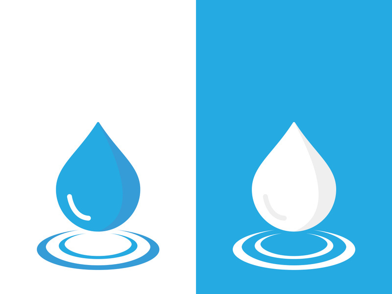 Background water drop logo icon vector illustration