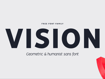 Vision Free Font preview picture