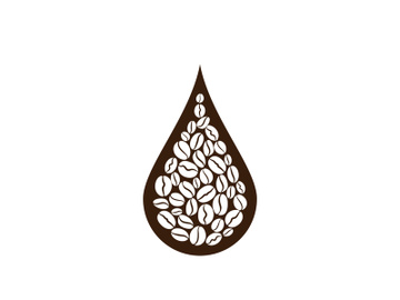 Coffee bean icon illustration preview picture