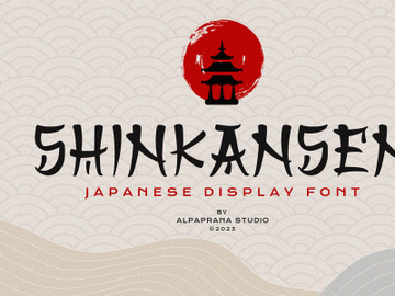 Shinkansen - Display Font preview picture