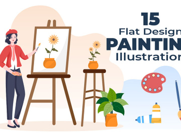 15 Painting Flat Illustration preview picture