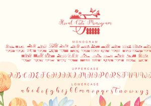 Floral Cute Monogram