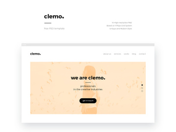 Clemo – PSD Template preview picture