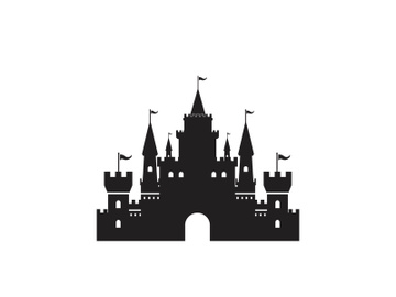 Castle vector illustration icon preview picture