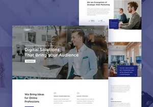 Startup Business consulting landing page