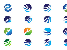 Business Finance World Logo Simple