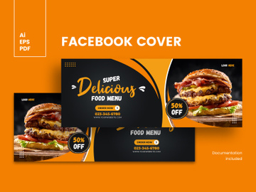 Food Facebook Cover Template preview picture