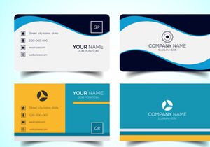 Double-sided creative and modern business card template. Vector illustration