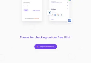 Planguru UI Kit Freebie