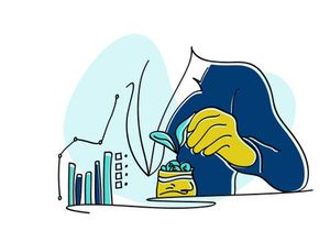 Investment Business flat Illustration