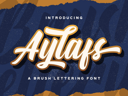 Aylafs - Bold Script Font