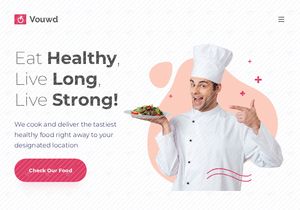 Vouwd - Landing Page for Healthy Food