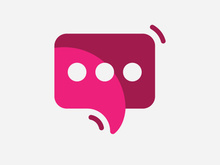 Bubble chat logo design template