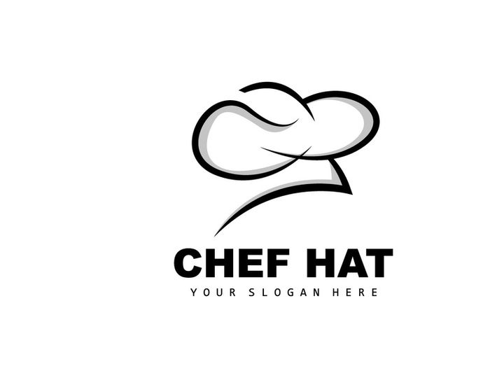 Chef Hat Logo, Restaurant Chef Vector, Design For Restaurant, Catering, Deli, Bakery
