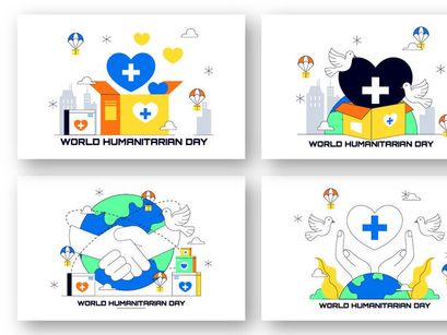10 World Humanitarian Day Illustration