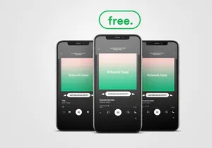 Spotify App UI Mockup PSD | Freebie