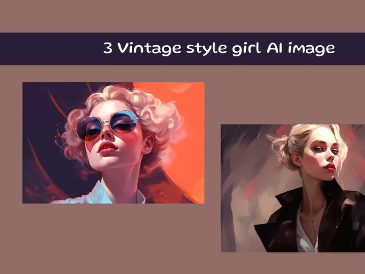Vintage style girl