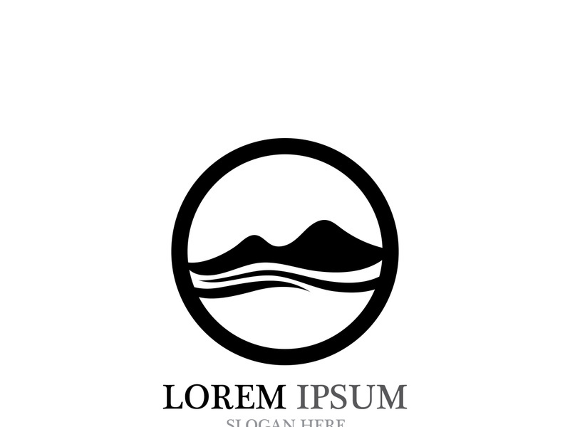 Mountain icon Logo Template Vector illustration design