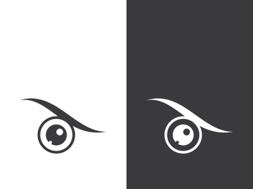 Eye logo icon design template illustration preview picture
