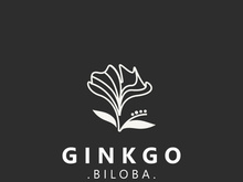Ginkgo biloba leaf logo. can be used for herbal health products modern style logo design template