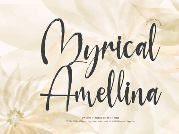 Myrical Amellina | Casual Handwritten Font preview picture