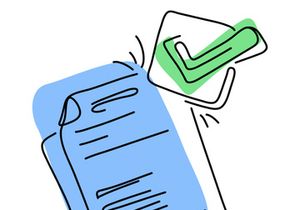 Flat Illustration Approved Stamp
