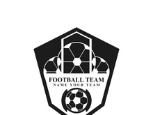 Football logo icon design and symbol soccer club vector