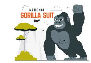 10 National Gorilla Suit Day Illustration