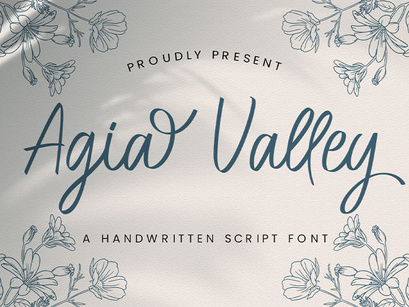 Agia Valley - Handwritten Font