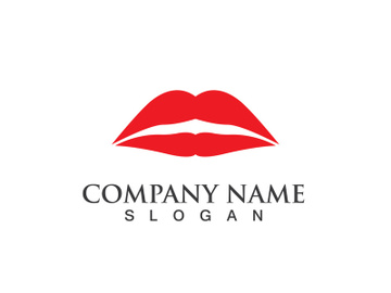 Lips woman logo and symbol vector preview picture