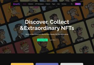 NFT- Digital artwork Marketplace lending Page