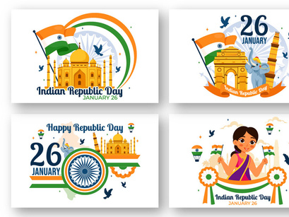 13 India Republic Day Illustration